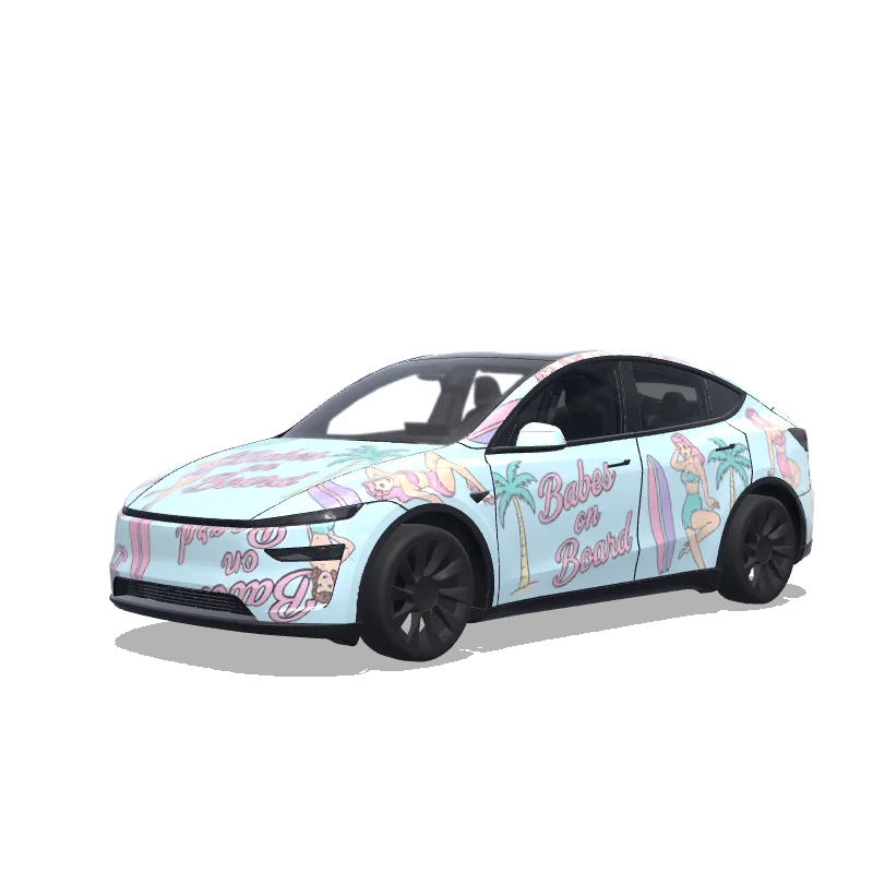Tesla Model Y (2025+ Premium) custom wrap design