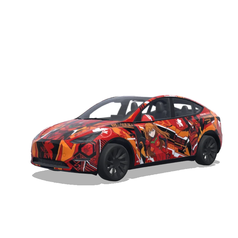 Tesla Model Y custom wrap design