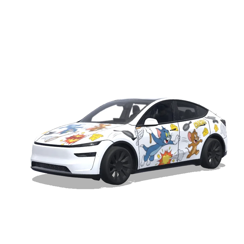 Tesla Model Y (2025+ Premium) custom wrap design