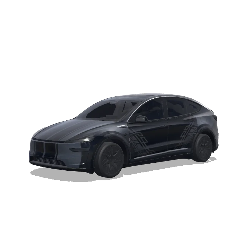 Tesla Model Y L custom wrap design