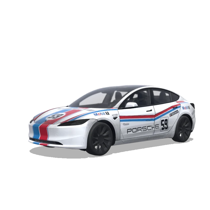 Tesla Model 3 (2024+ Standard/Premium) custom wrap design