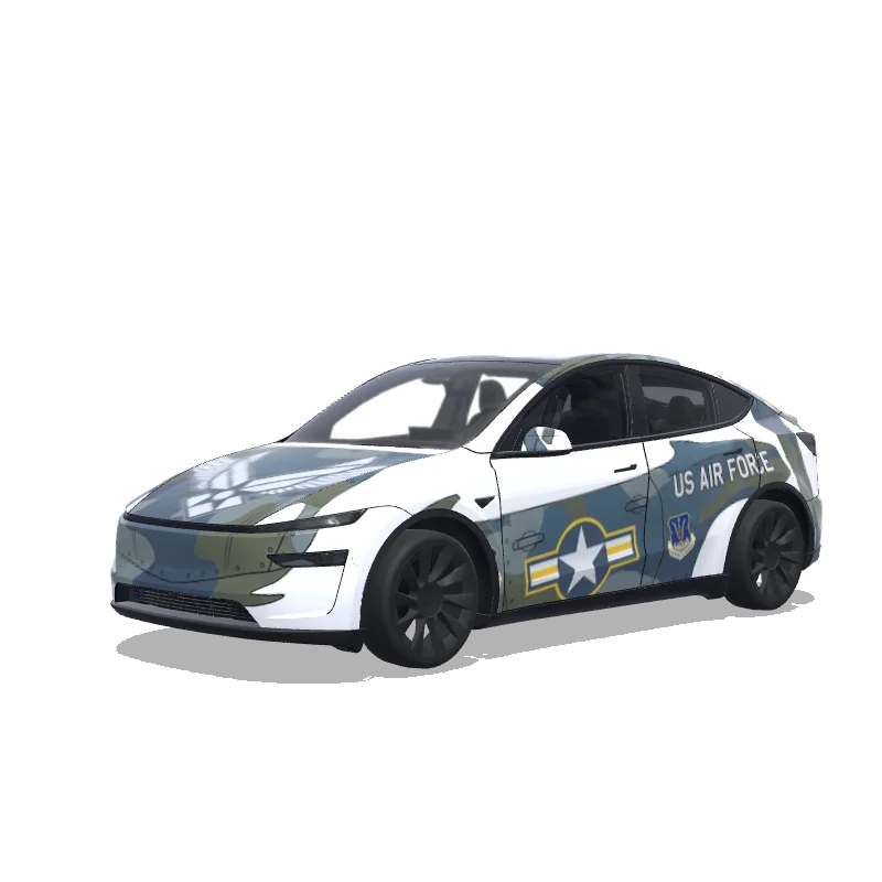Tesla Model Y (2025+ Premium) aangepast wrap-ontwerp