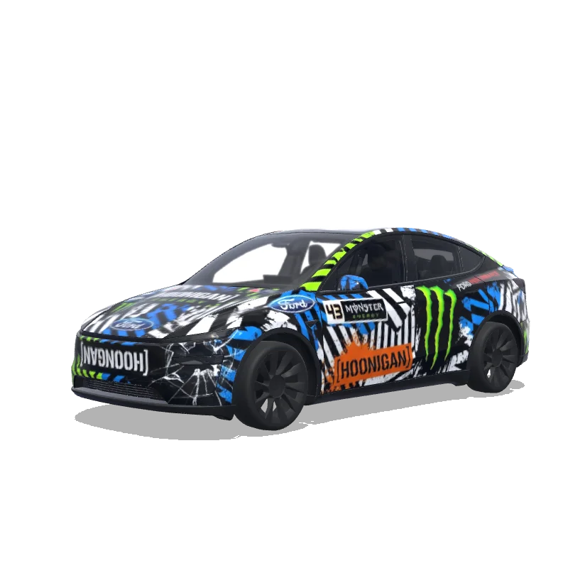 Tesla Model Y (2025+ Premium) custom wrap design