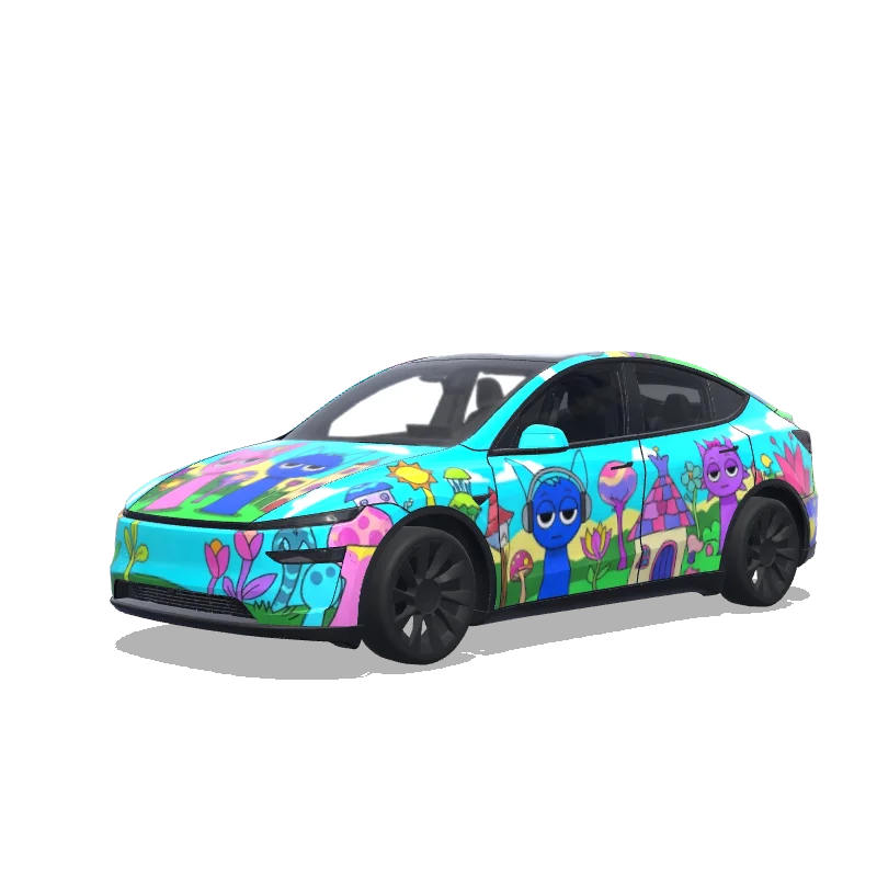 Tesla Model Y (2025+ Premium) custom wrap design