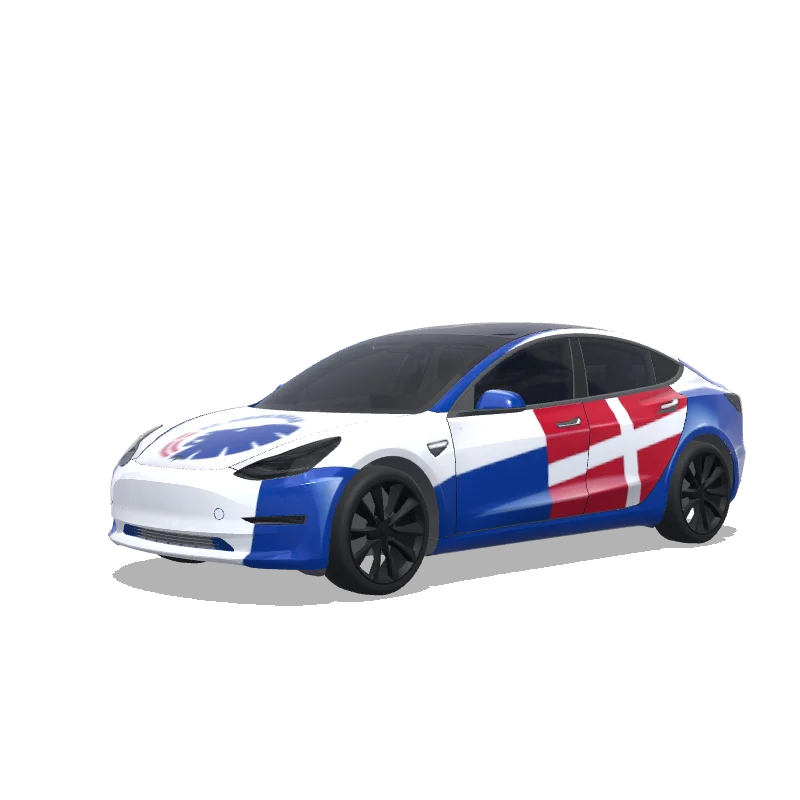 Tesla Model 3 custom wrap design