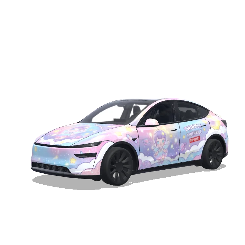 Tesla Model Y (2025+ Premium) custom wrap design
