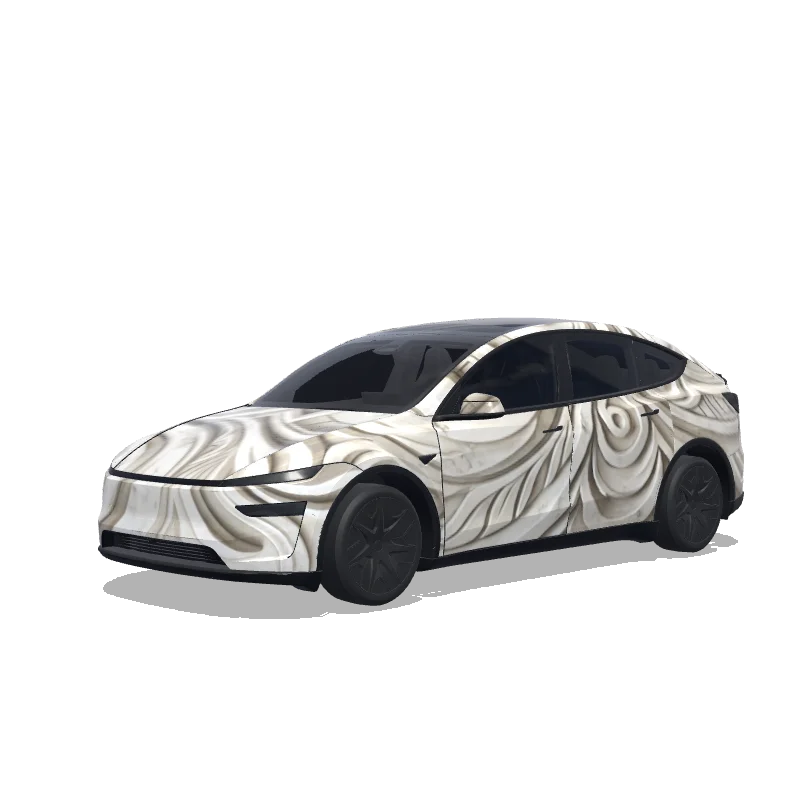Tesla Model Y L custom wrap design