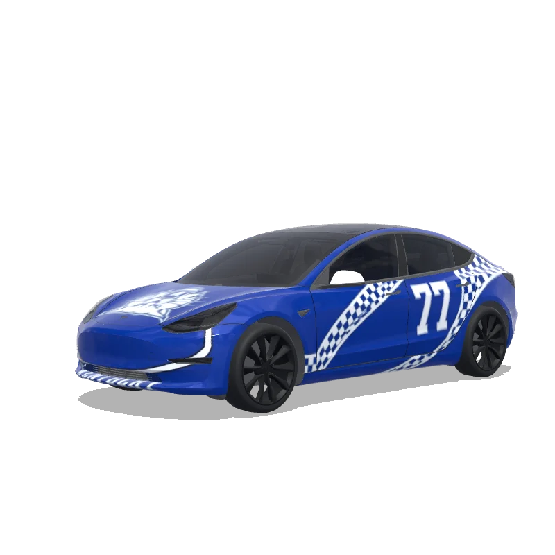 Tesla Model 3 custom wrap design