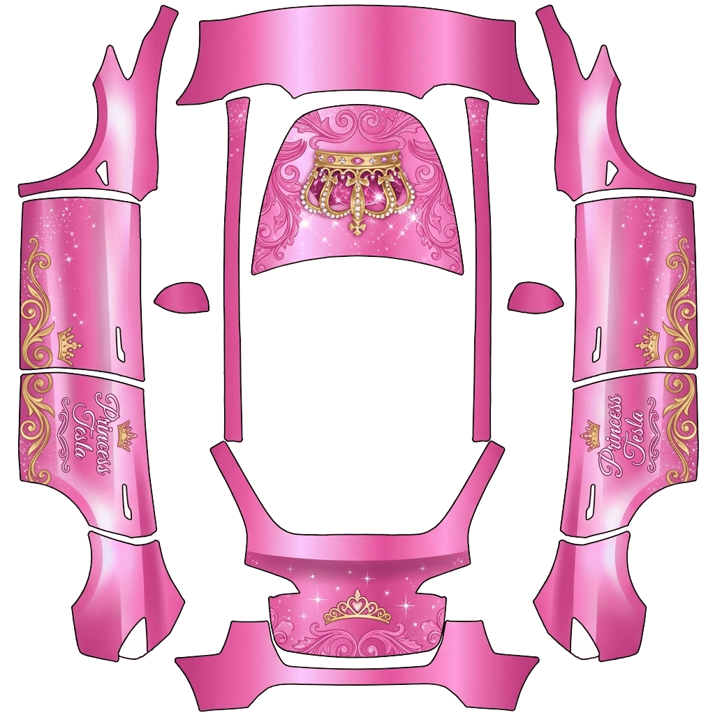 Model Y Wrap Design - flat wrap PNG for Model Y Paint Shop