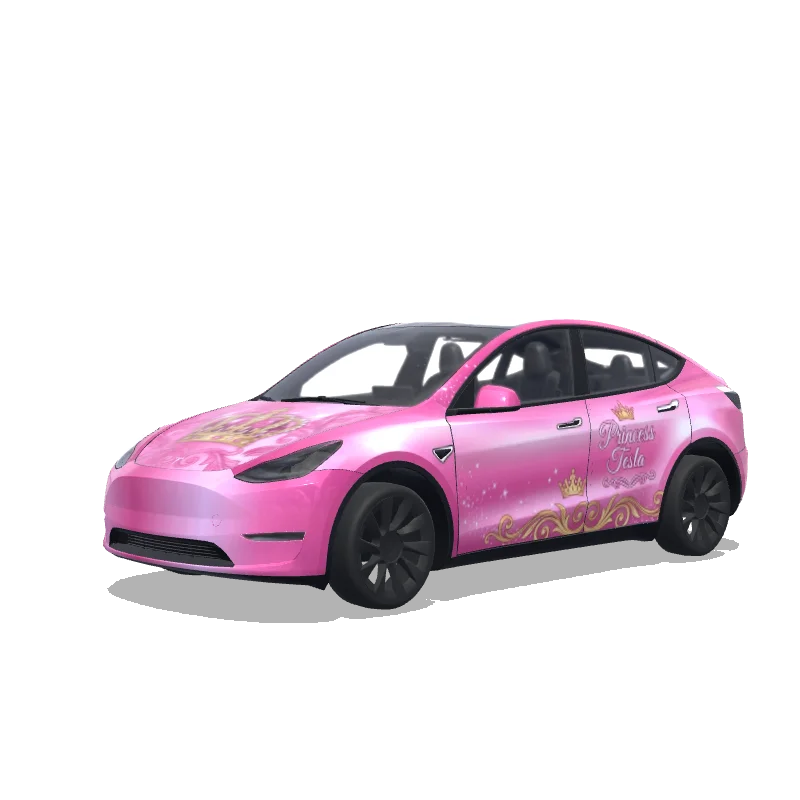 Tesla Model Y custom wrap design
