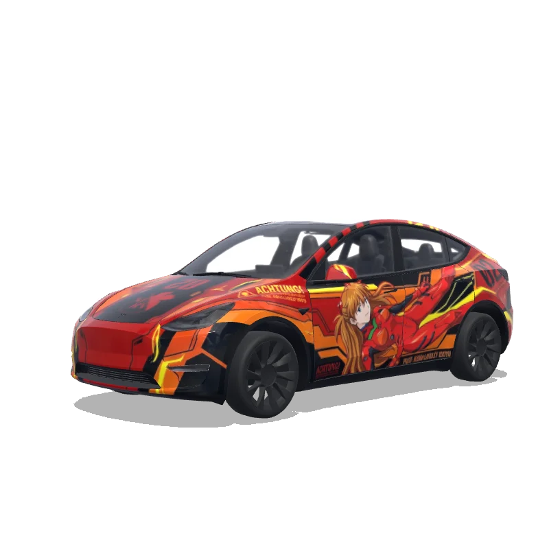 Tesla Model Y custom wrap design