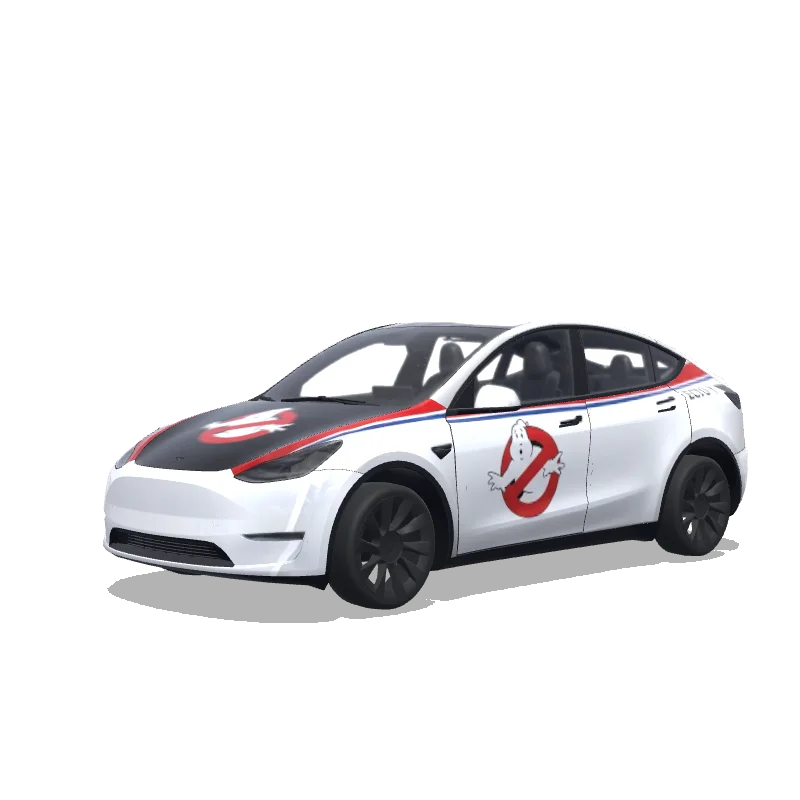 Tesla Model Y tilpasset wrap-design