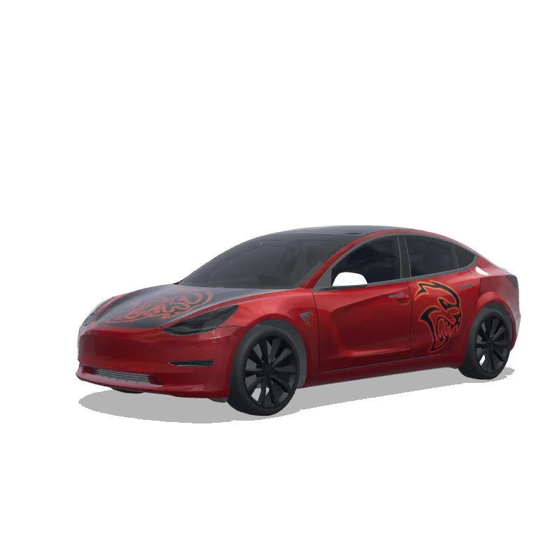 Tesla Model 3 custom wrap design