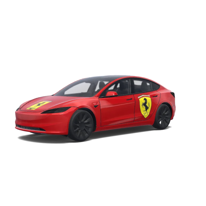 Tesla Model 3 (2024+ Standard/Premium) custom wrap design
