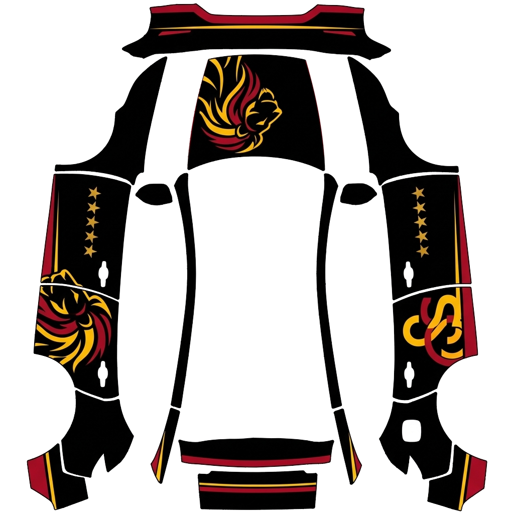 Model Y Wrap Design - flat wrap PNG for Model Y (2025+ Premium) Paint Shop