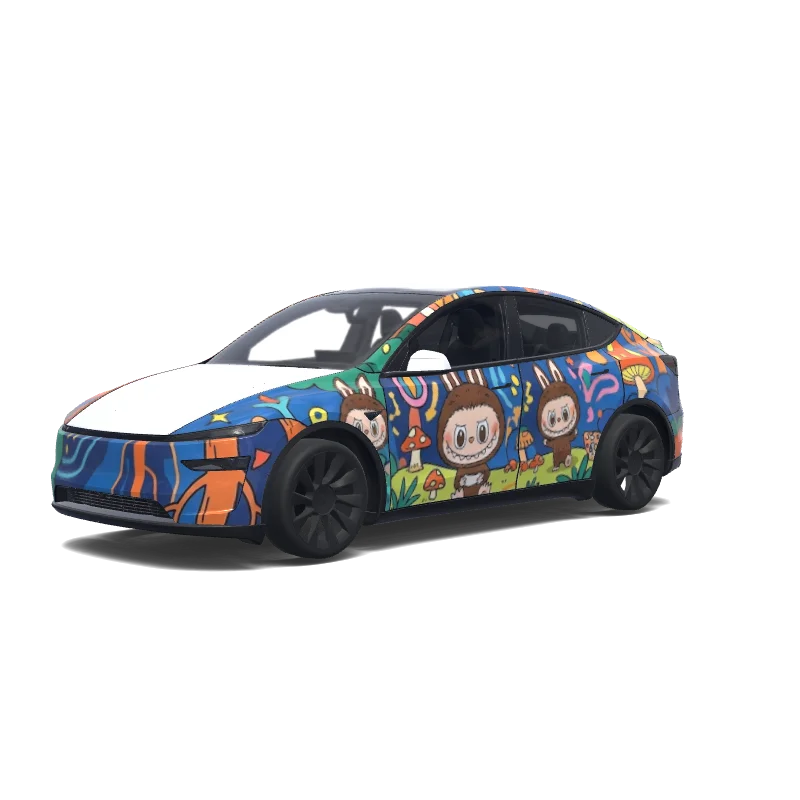 Tesla Model Y (2025+ Premium) custom wrap design