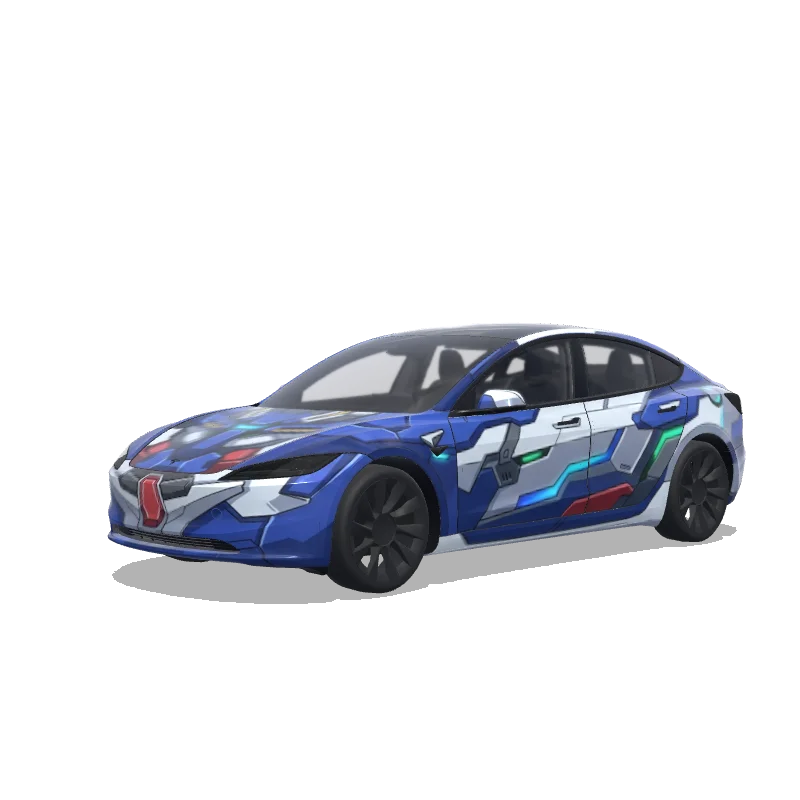 Tesla Model 3 (2024+ Standard/Premium) custom wrap design