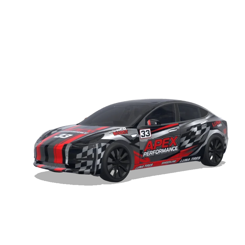 Diseño de wrap personalizado para Tesla Model 3