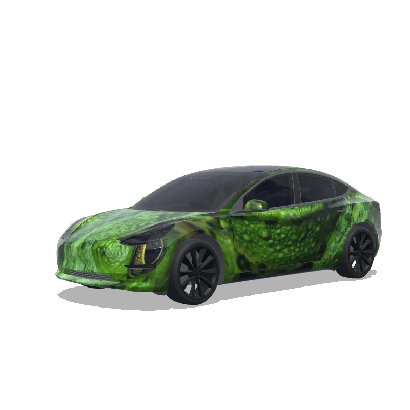 Tesla Model 3 custom wrap design