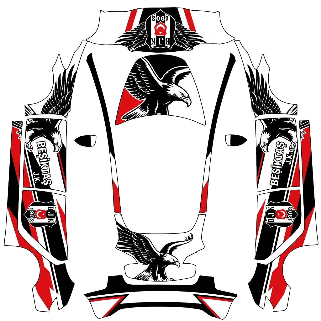 Model 3-folieringsdesign - flat wrap PNG for Model 3 Paint Shop