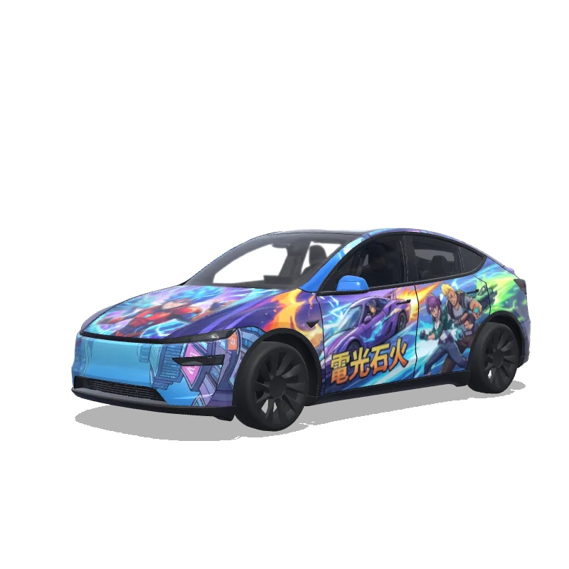 Tesla Model Y (2025+ Premium) custom wrap design
