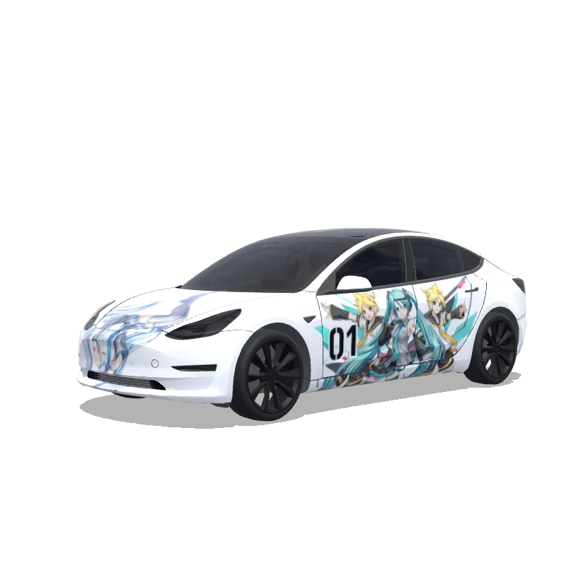 Tesla Model 3 custom wrap design