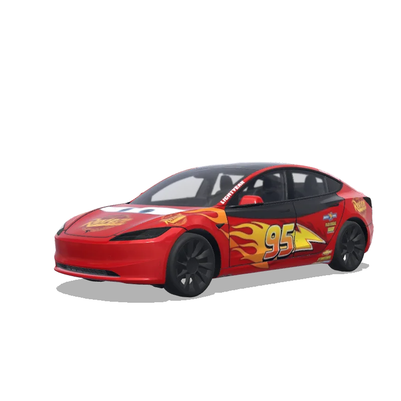 Tesla Model 3 (2024+ Standard/Premium) tilpasset wrap-design