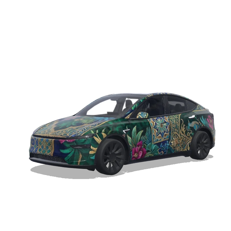 Tesla Model Y (2025+ Premium) custom wrap design