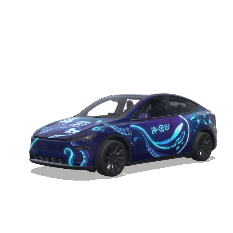 Tesla Model Y (2025+ Premium) custom wrap design