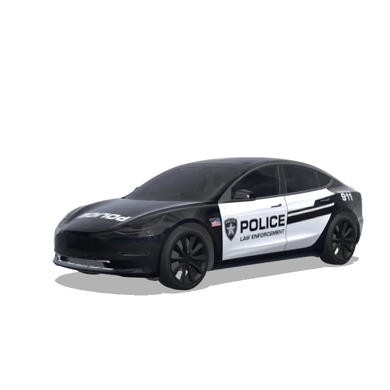 Police Model 3 wrap, 3D Paint Shop preview
