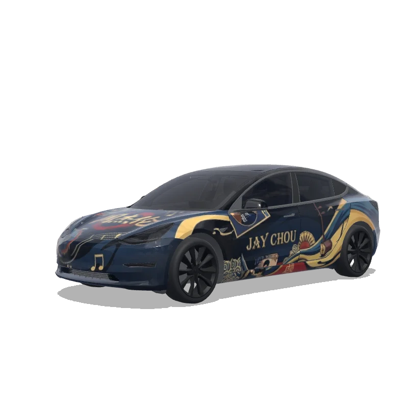 Tesla Model 3 custom wrap design