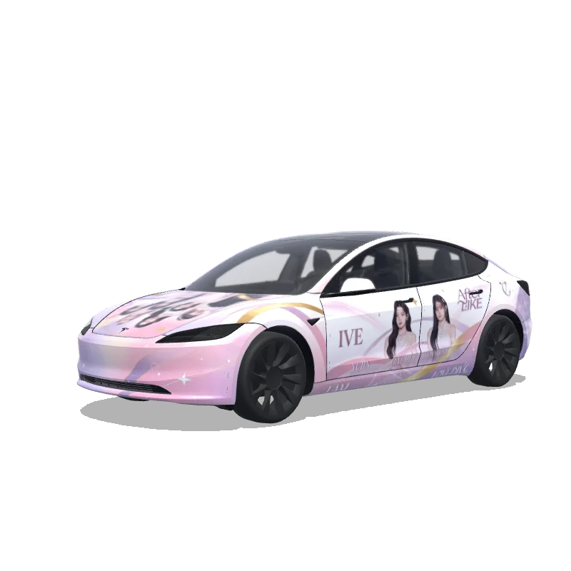 Tesla Model 3 (2024+ Standard/Premium) custom wrap design