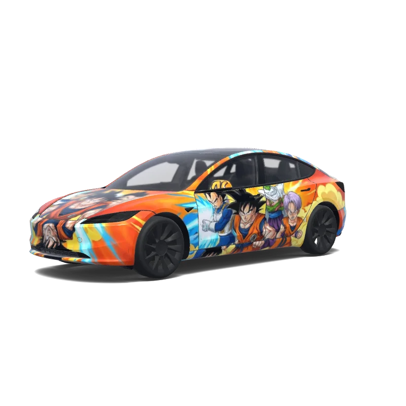 Tesla Model 3 (2024+ Standard/Premium) tilpasset wrap-design