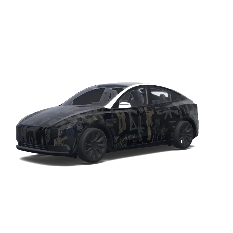 Tesla Model Y (2025+ Standard) custom wrap design