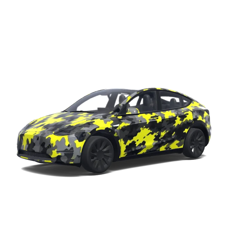 Tesla Model Y custom wrap design