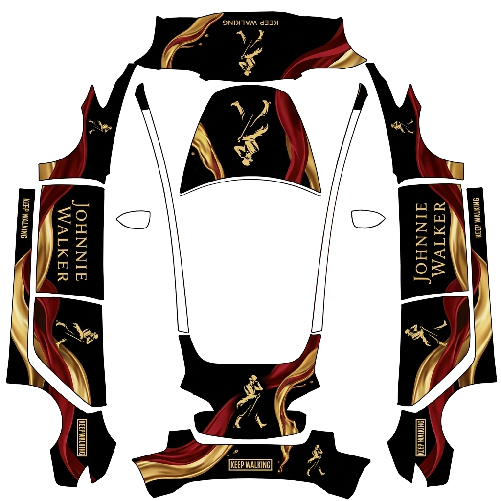 Model 3 Wrap Design - flat wrap PNG for Model 3 Paint Shop