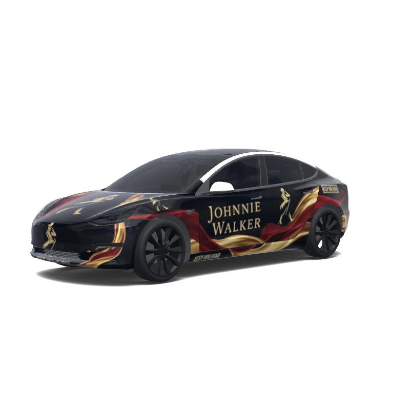 Tesla Model 3 custom wrap design