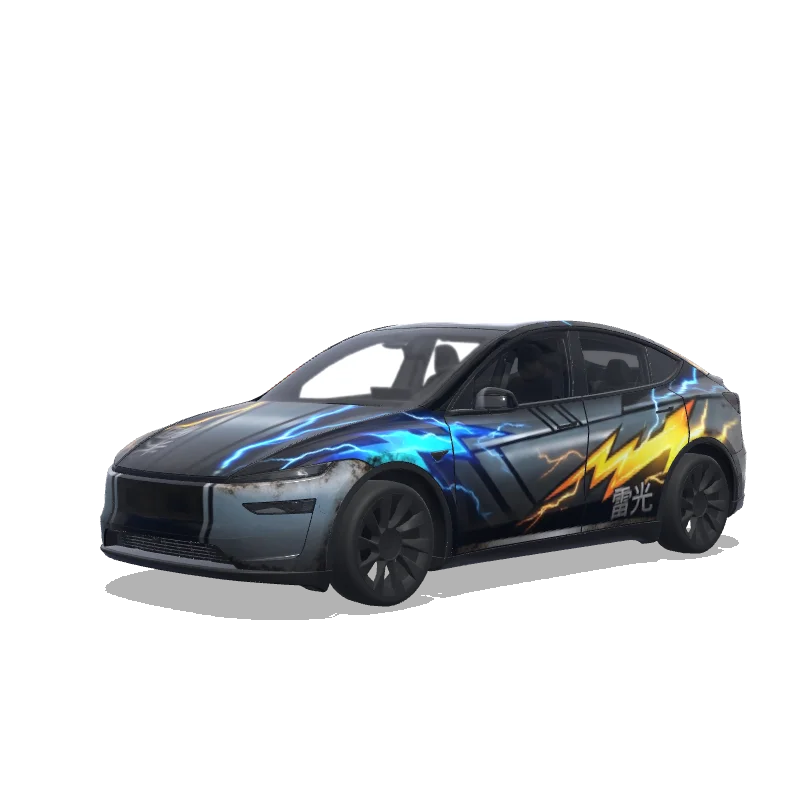 Diseño de wrap personalizado para Tesla Model Y (2025+ Premium)