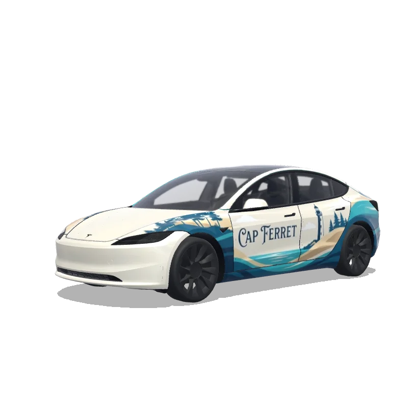 Tesla Model 3 (2024+ Standard/Premium) custom wrap design