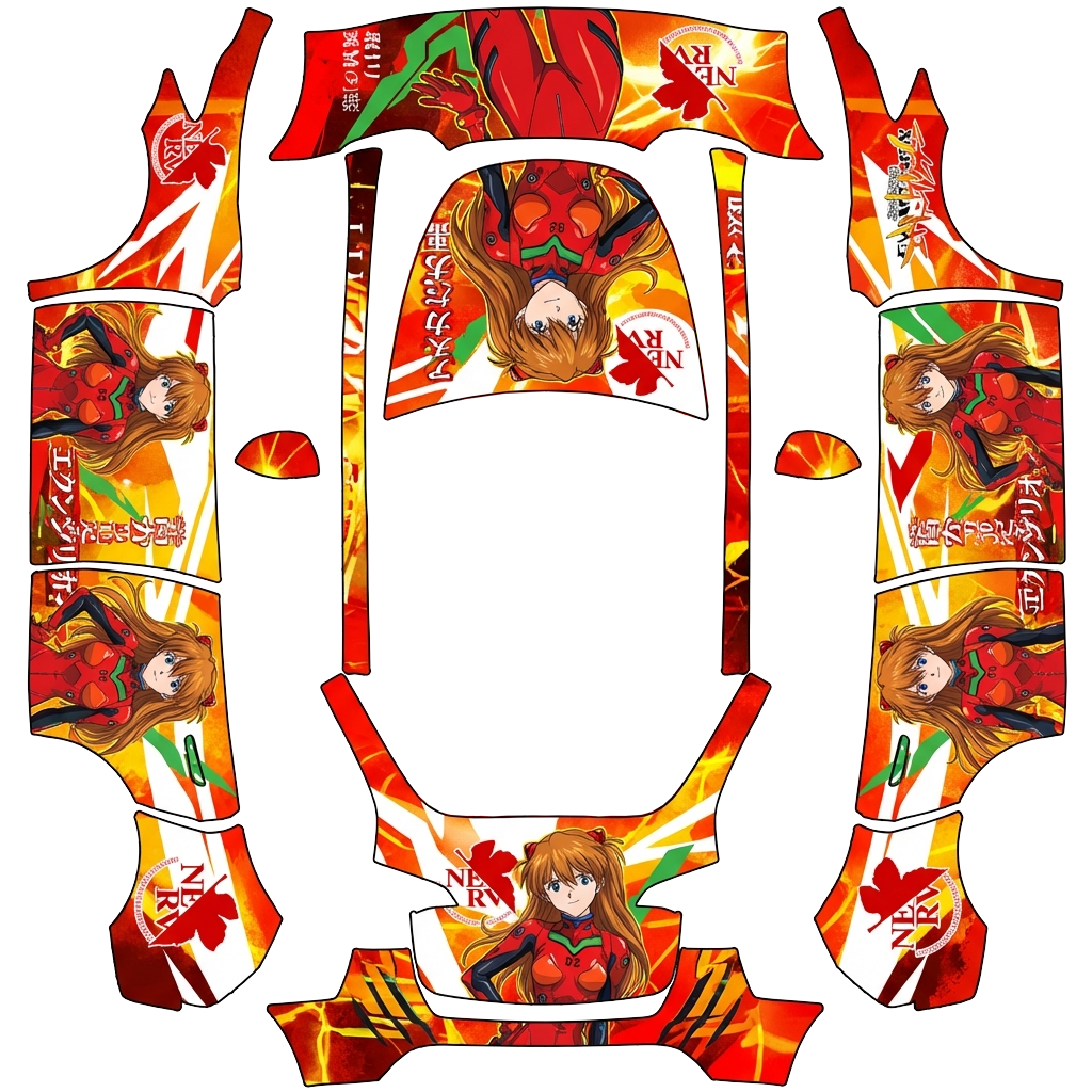 Model Y Wrap Design - flat wrap PNG for Model Y Paint Shop