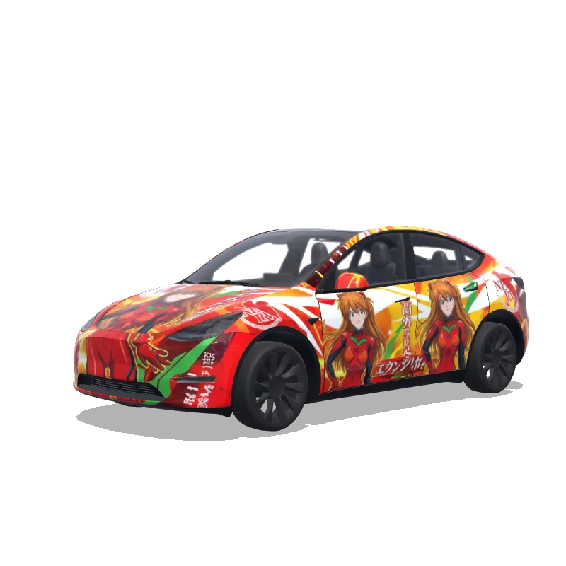 Tesla Model Y custom wrap design