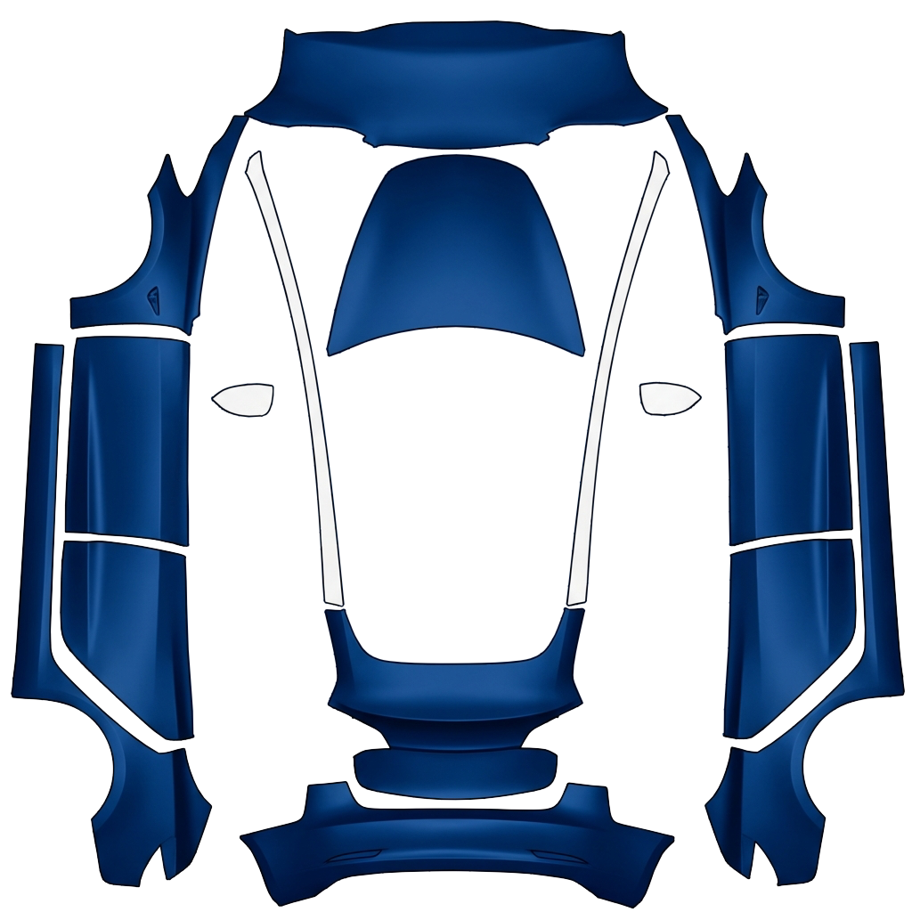 Model 3 Wrap Design - flat wrap PNG for Model 3 Paint Shop
