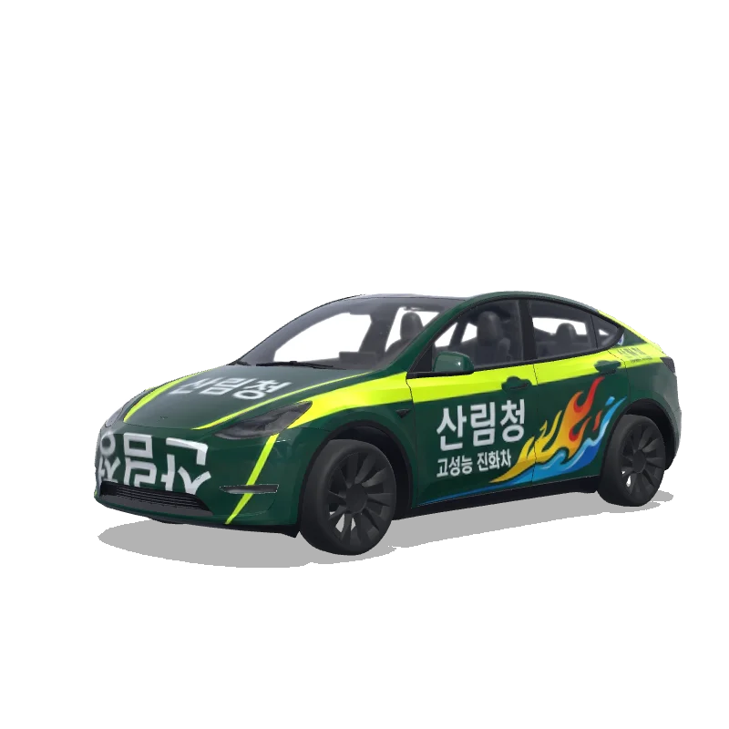 Tesla Model Y custom wrap design