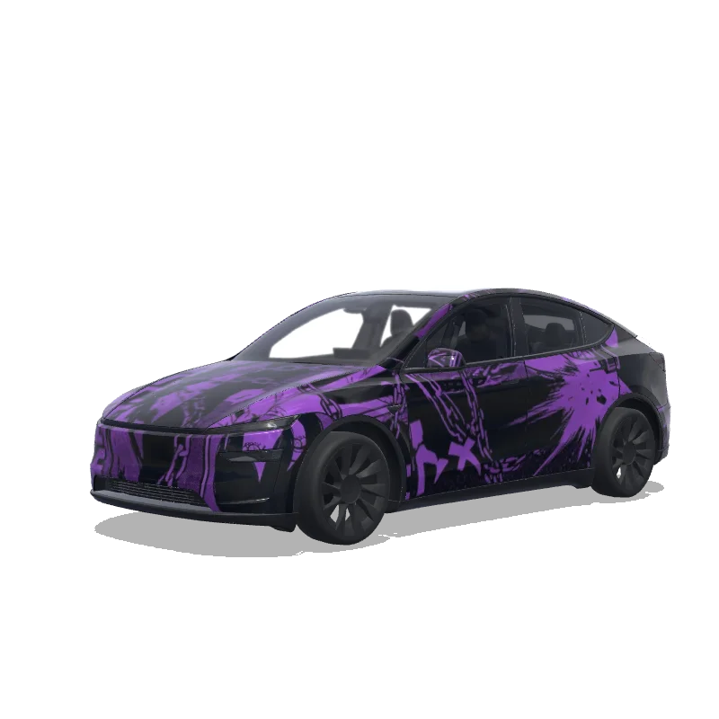 Tesla Model Y (2025+ Premium) tilpasset wrap-design