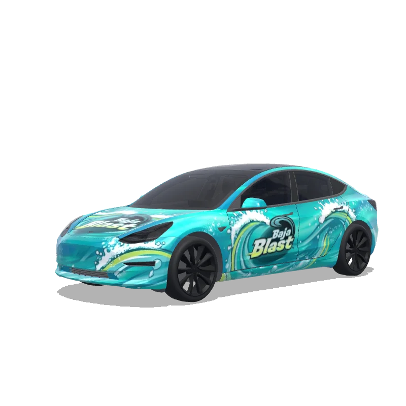 Tesla Model 3 custom wrap design