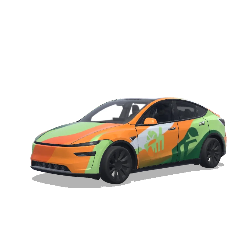 Tesla Model Y (2025+ Premium) custom wrap design