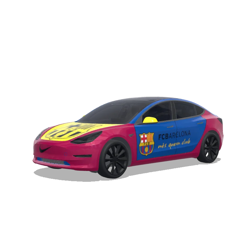 VISA BARCA BARCELONA - Tesla Model 3 wrap
