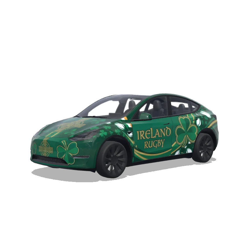 Tesla Model Y custom wrap design