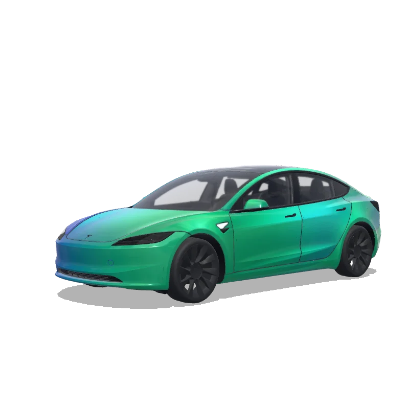 Tesla Model 3 (2024+ Standard/Premium) custom wrap design