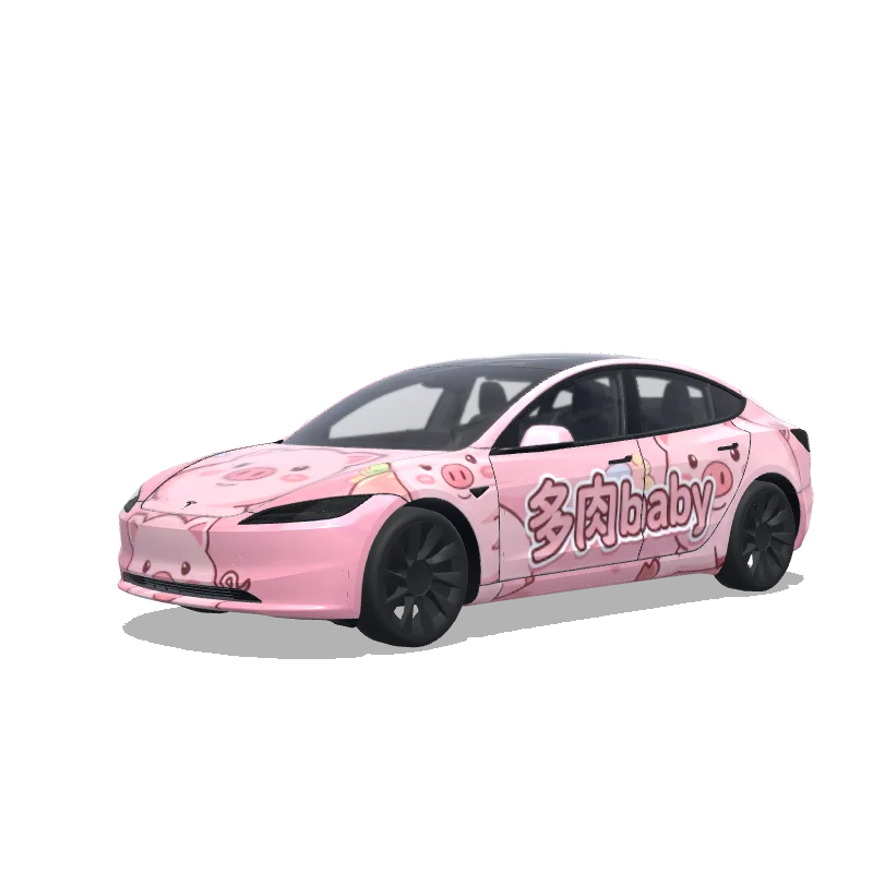 Tesla Model 3 (2024+ Standard/Premium) custom wrap design